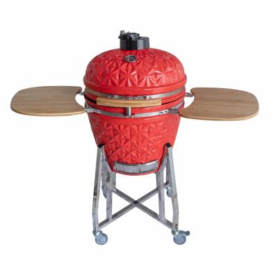 China Easily Assembled BBQ Tool Removable Egg Shaped Charcoal Smoker Kamado BBQ Grill for sale