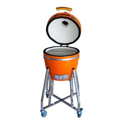 China Easily Assembled Selling Goods Using Outdoor Pizza Oven Kamado Fire Box Color Orange Eggs For Cooking for sale