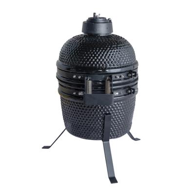 China Easily Assembled Mini Ceramic Smoker Kamado Grill 12.7 Inch Kamado Grill Keramik BBQ Grill for sale