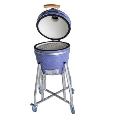 China Purple Stove Top Ceramic Collapsible Indoor Smokeless Highly Used Easily Gathered Mini Bbq Grill for sale