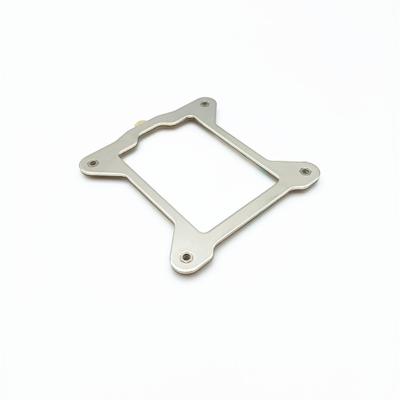 China Precision Metal Stamping Product China Supplier Back Flat Base For CPU Heatsink Cooler CPU Fan Bracket for sale