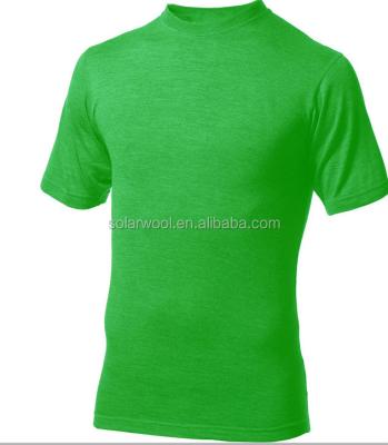 China Anti-pilling Mens Merino Wool Short Sleeve for sale