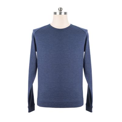 China Anti-Wrinkle Hot Sale Mens Wool Knitted T-Shirt Round Neck Long Sleeve for sale