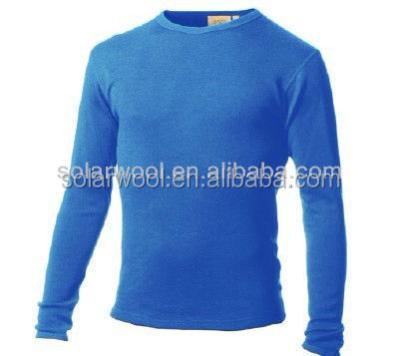 China Breathable Merino Wool Mens Long Sleeve Tops for sale