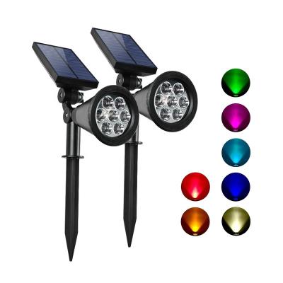 China IP65 Waterproof Outdoor Landscape Garden/Patio/Lawn Adjustable LED Solar Powered Floodlights for Garden for sale