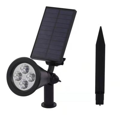 China Wholesale Solar Outdoor Waterproof Energy Saving Landscape Garden Lamp 4 LED Solar Led Spotlight Light for sale