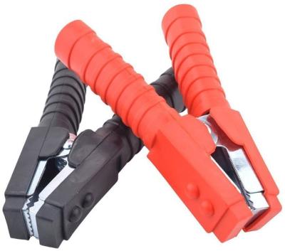 China Customizable High Quality 2 PCS 90mm Red+ Black Car Vehicle Battery Test Alligator Crocodile Clips Hold Down Testing for sale