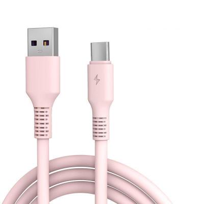 China Factory price good speed ROSE fast charging data line liquid silicone USB date fast charging cable for phone for sale