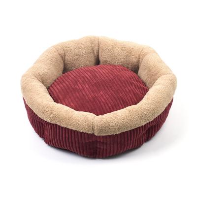 China Breathable Soft Sheared Plush Pet Bed For Dogs Round And Square Memory Foam Pet Bed Dog Sofa For Medium Dog Cat for sale