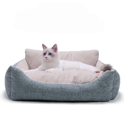 China Factory Price Breathable Pet Cushion Bed For Small Dog And Cat China Hight Rim Pet Bed For Dogs for sale