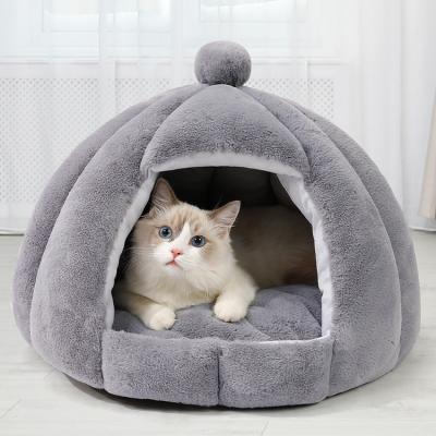 China Breathable Luxury Indoor Pet Bed Super Comfortable Plush Kennel Memory Foam Dog Bed For Small Pet Cat Wholesale for sale