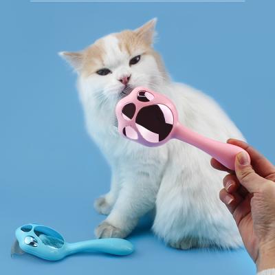 China New Arrival Viable Soft ABS Material Pet Grooming Brush Dog Cat Massage Comb Brush Pink and Blue for sale