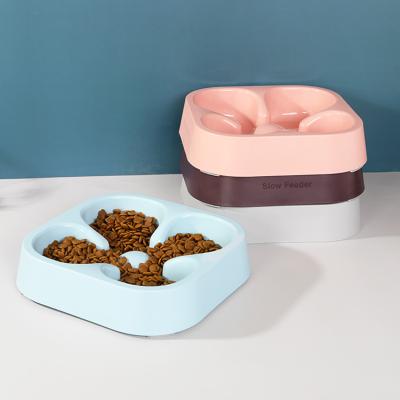 China Non-automatic Puppy Dog Bowl Durable ABS Plastic Designer Pet Food and Water Feeder Bowl for Small Dog and Cat for sale