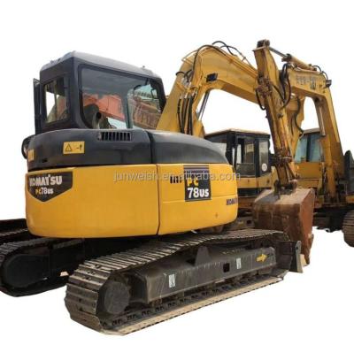 China Garment Shops Used KOMATSU PC78US-6 HYDRAULIC EXCAVATOR , Used KOMATSU PC78 USA 8 Ton Mini Digger In Low Working Hour for sale