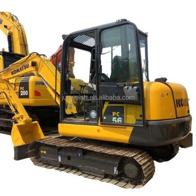 China Garment shops used KOMATSU PC56 crawler excavator, KOMATSU PC55 PC55MR-2 PC56 PC35mr PC40mr PC78us, mini excavator for sale for sale