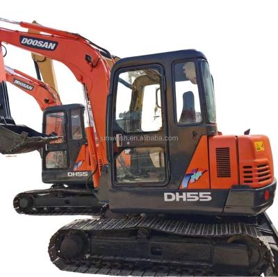 China LOW HOURS Korea Used China Mini Excavator Doosan DH55 Used Hydraulic Excavators For Cheap Price Sale for sale