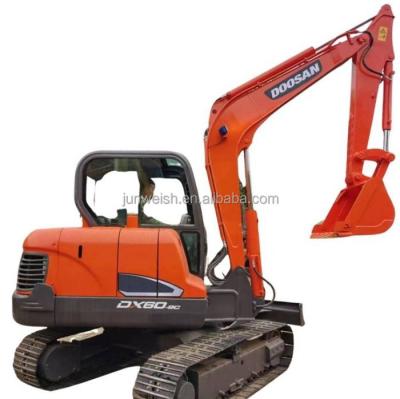 China LOW WORKING HOURS Used Korea Good Quality Mini Crawler Excavator Doosan DX60 DH55 Used Hydraulic Digger From Korea For Cheap Price Sale for sale