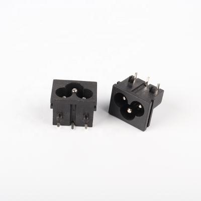 China Commercial Screw Mount Inlet AC 250V 2.5A 3PINS IEC320 C6 Male Power Socket for sale