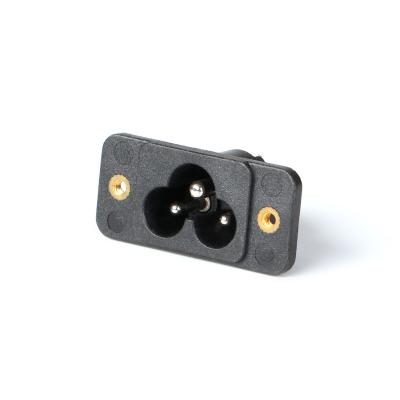 China C6 LANZMFG 3 PIN With Ear Screw Fixed Commercial Connector for sale