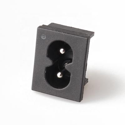 China Safty IEC320 C8 PCB Mount Power Socket Mains AC Power Connector for sale