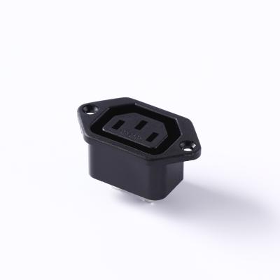 China IEC 320 3 Pin Connector Electrical Power Industrial Socket, Screw Type for sale