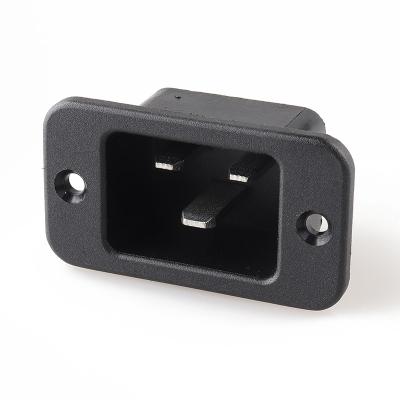 China LANZ LZ-20-1 Industrial Socket C19 C20 Screw Mount Socket 16A/20A High Power AC Socket for sale