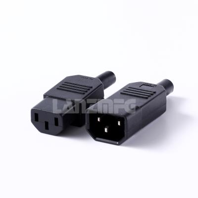 China IEC 320 Industrial C13 Plug to C14 Socket Power Connector for sale