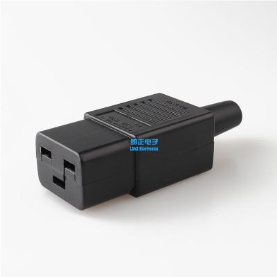 China LZ-20-T1 Industrial IEC 320 3 Pin Power Plug Socket Adapter 3 Pin Socket Square Socket for sale