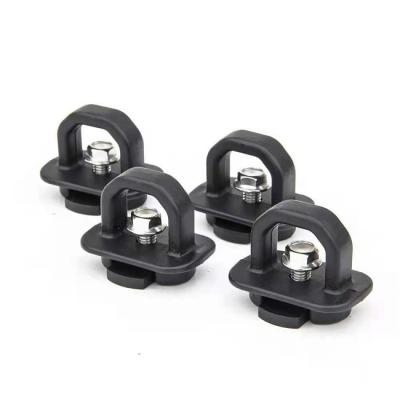 China Trcuk\Exquisite Black Car\Boat Aluminum Alloy Truck Bed Tie Downs Anchor Brackets for sale