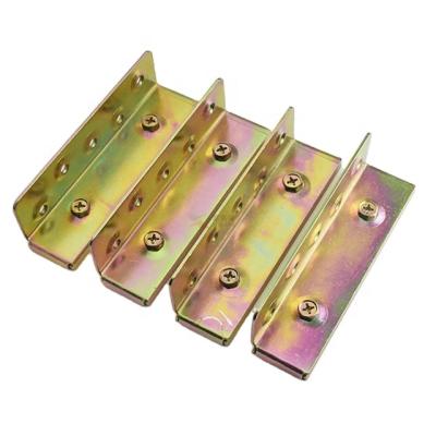 China Zinc Coated Steel Bed Bracket Bed Corner Bracket Bed Frame Connector for sale