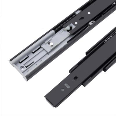 China Modern Self Ball Bearing 4512 Drawer Slide Narrow Soft Narrow Rail With Gas Spring for sale