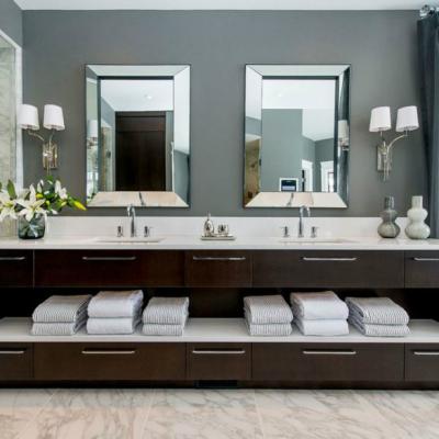 China Modern Customize Bathroom Vanity Double Bathroom Vanity Cabinet Set Bathroom for sale