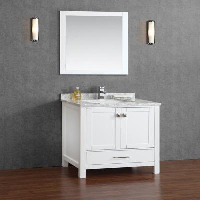 China Modern new design color bathroom cabinet and white sink combined for sale