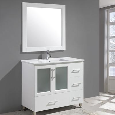 China 2020 Modern Bathroom Storage Cabinet Home Using White Color Bathroom for sale