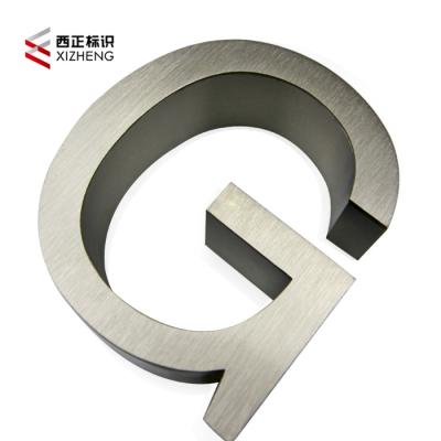 China Buildings Stainless steel sign, Custom 3D stainless steel metal signage for sale