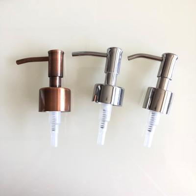 China Non Spill Factory Price High Quality Stainless Steel 1.0cc Bathroom Liquid Shampoo Pump Soap Pump for sale