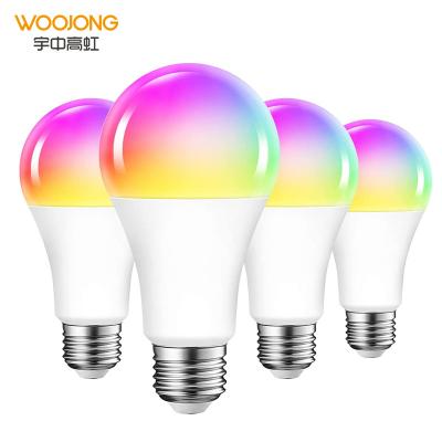 China Manufacturer 7w 9w 220-240v WiFi E27 B22 Alexa RGB Smart Woojong Desktop WiFi Led Bulb Light Bulbs for sale