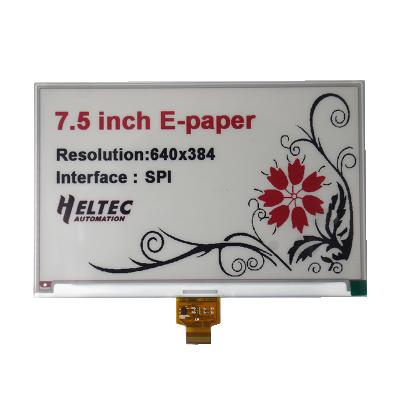 China E-Paper E-Paper Interface SPI Screen Eink Black White And Red 7.5 Inch Module 170.2(L)*111.2(W)*1.18(H)mm for sale