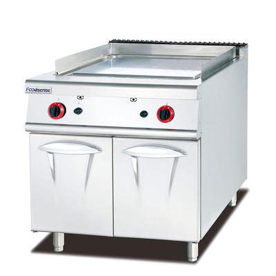 China Restaurnts Commercial Equipment 1/3 Grooved Stainless Steel Griddle , Gas Griddle Grill With Cabinet for sale