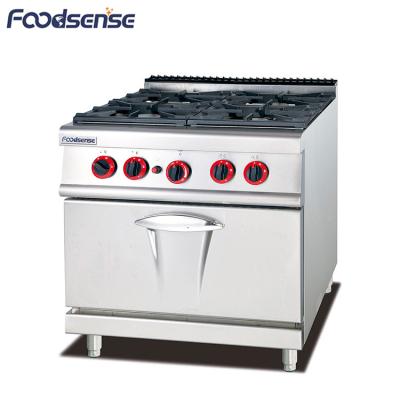 China Commercial Restaurnts Equipment Gas Cooking Chain in Pakistan, Gas Stove with 4-Burner with Gas Oven for sale