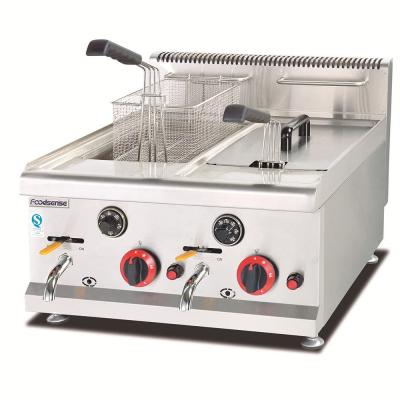 China Best selling counter top mcdonalds cooking equipment count top gas fryer for sale