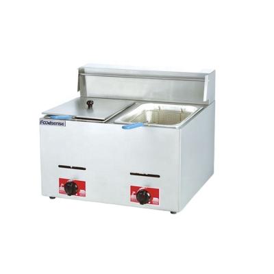 중국 High Quality Commercial Double Tank Gas Fryer Fast Temperature Chicken Deep Fryer 6L+6L Rising Deep Fryer Machine 판매용