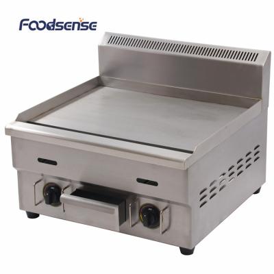 China Easily Cleaned Kitchen Equipment Worktop Used Gas Griddle Portable Gas Griddle for sale