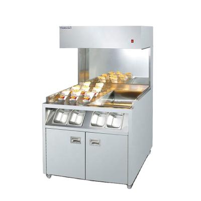 China Food Fried Chicken Food Display Heaters Hot French Fries Show Heater for sale