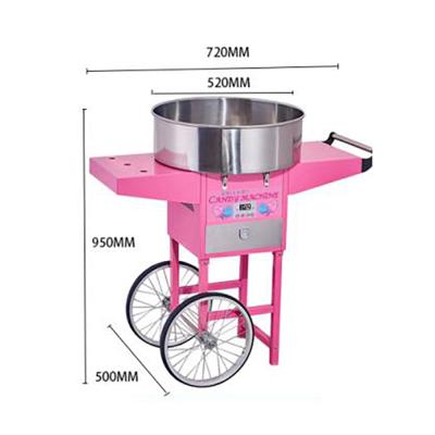 China Hot Commercial Snacks Machine Sugar Manufacturing Cheap Automatic Cotton Candy Floss Machine With CE for sale