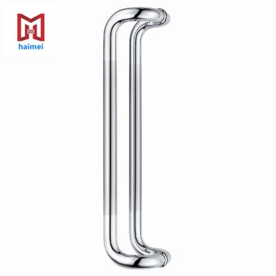 China SilverLever Production Modern Professional Modern Stainless Steel Hotel Glass Door Handle for sale