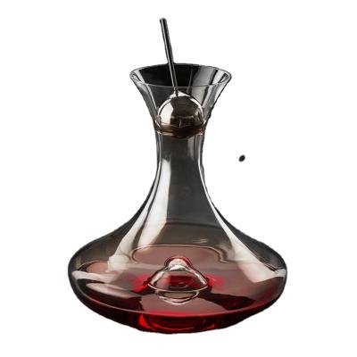 China 2000ml Modern Luxury Glass Wine And Whiskey Decanter With Aerator And Modern for sale