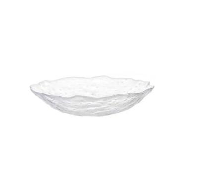 China Sustainable Creative Nordic Round Transparent New Product Tableware Modern Style Ice Fruit Dish for sale