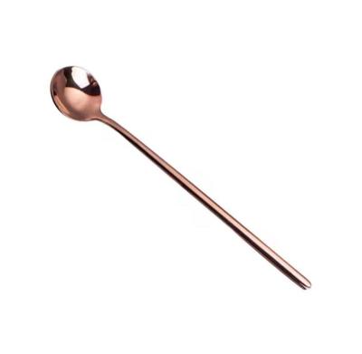 China Viable Teaspoon Kitchen Dessert Spoon Dining Home Mini Round Shape Coffee Stainless Steel Accessories for sale