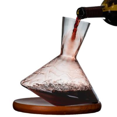 China New Blown Glass Wine Decanter Wine Whiskey Red Wine Decanter Whiskey Hand Set Classic/Postmodern Glass Crystal Set for sale